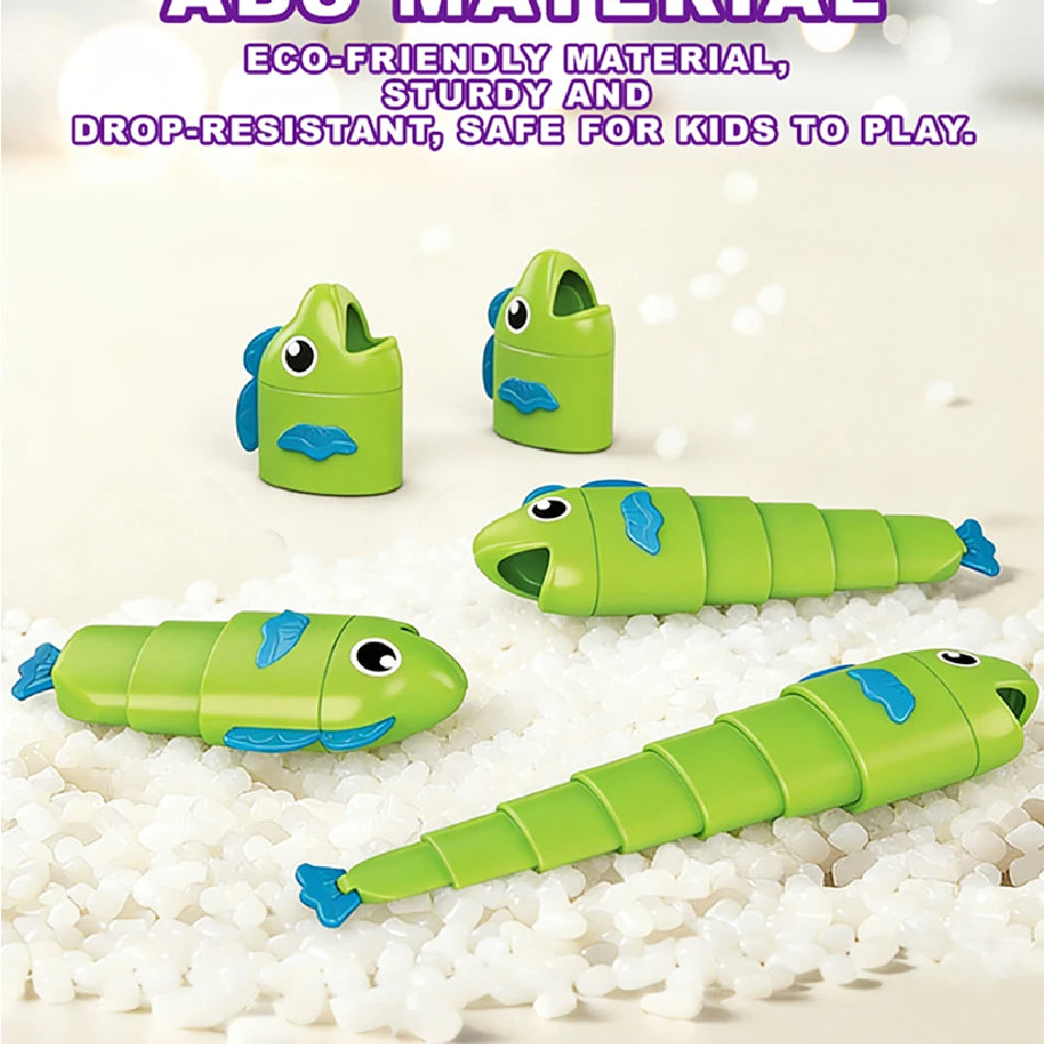 Fishing Battle Board Game Kid Fishing Master Toy Fish Body Stretchable Long Short Competition Family Interaction Educational Toy
