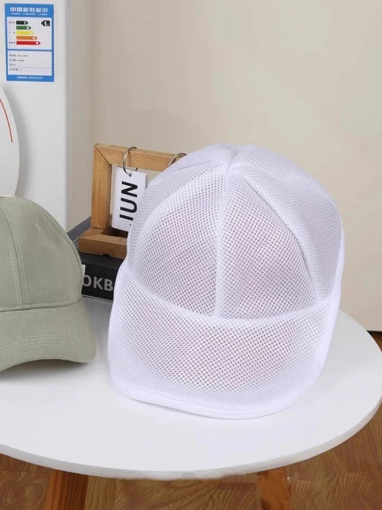 Baseball cap washing bag anti deformation washing machine hat convenient washing bag machine washing mesh bag