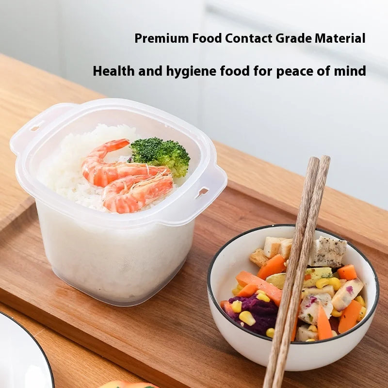 Food gradePP microwave rice cooker multifunctional rice washing and draining quick cooking lunch box suitable for office workers