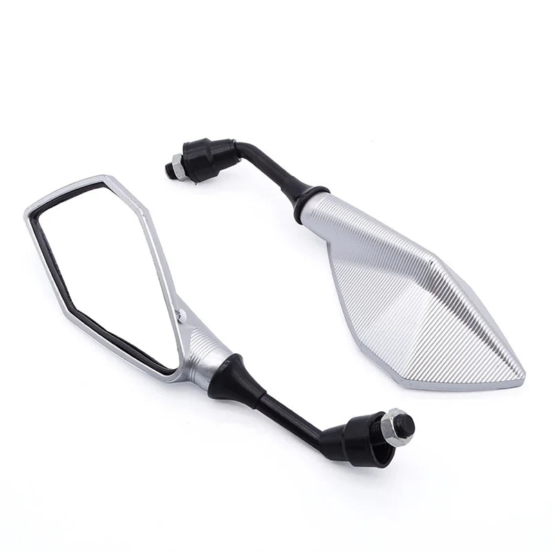 Motorcycle Mirrors Red M10 ABS Motorcycle Rearview Mirrors Scooter E-Bike ATV Dirt Bike Rear View Mirrors HD Side Mirror