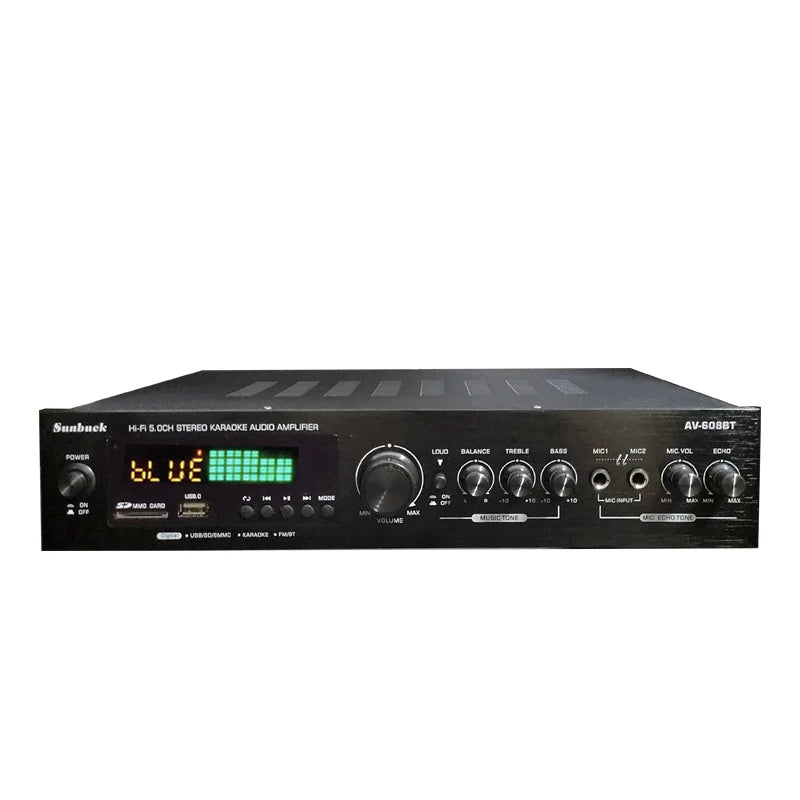 110/220V 2000W Bluetooth Power Amplifier Audio Subwoofers HiFi Stereo Surround Sound Digital Amplifiers For Home Karaoke theater