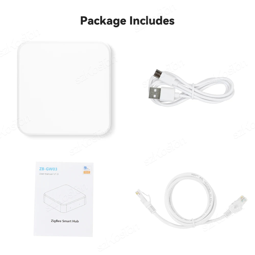 Smart Home ZigBee 3.0 Wired Gateway Hub eWeLink APP Control RJ45 Ethernet Bridge Works with Home Assistant Tasmota Zigbee2MQTT