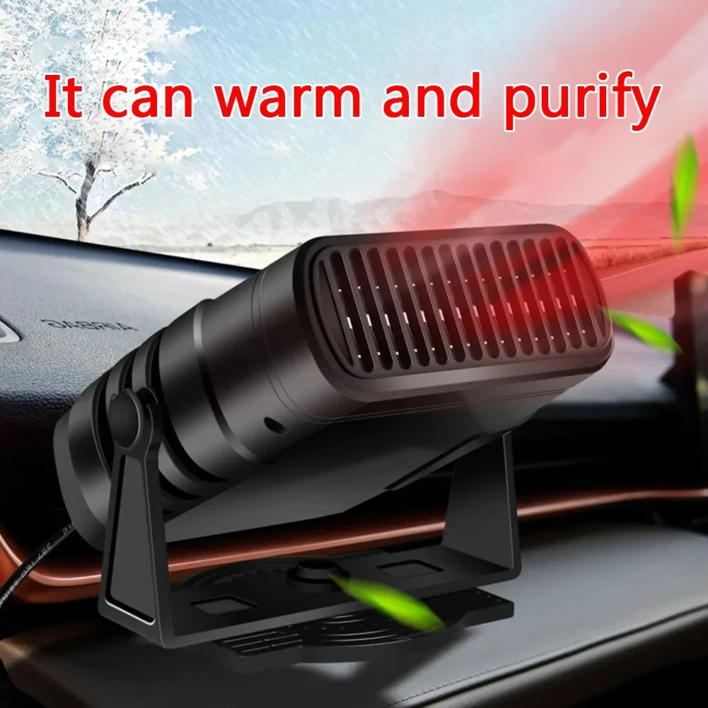 New Car Heater 12V/24V Heater Portable Defogger Defroster Heating Fan 200W Dryer Windshield Defndshield Defogging Accessroies