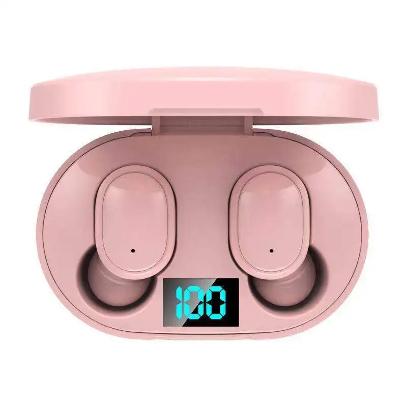 LED Digital Display Wireless Earphones Wireless Bluetooth Headset Noise Cancelling Sports Headphones Universal Bluetooth Earbuds