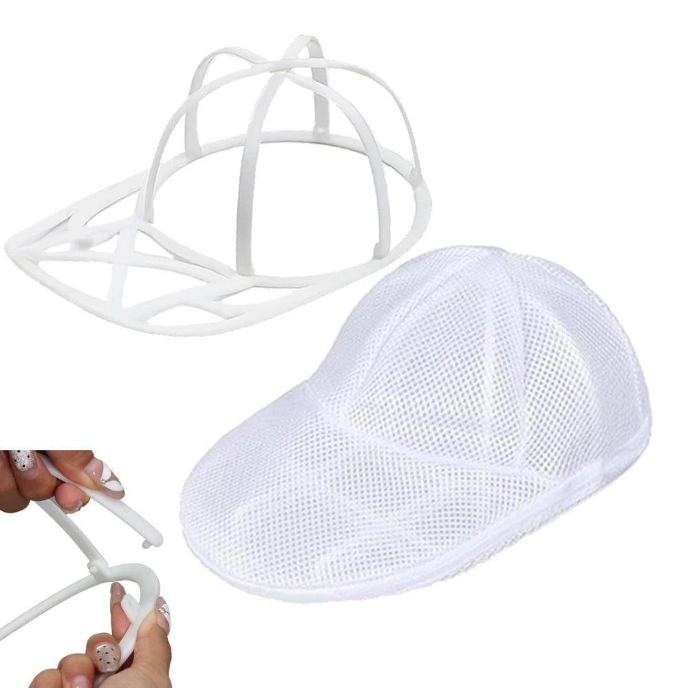 Washing Machine Hat Washing Protector Hat Cleaning Machine Washable Laundry Bag Anti-Deformation Secure Hat Storage Solution
