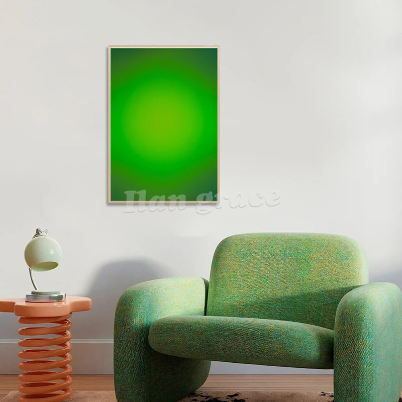 Gradient Aura Wall Art Print Affirmation Poster Gradient Artwork Canvas Painting Aesthetics Wall Art Decoration Pictures