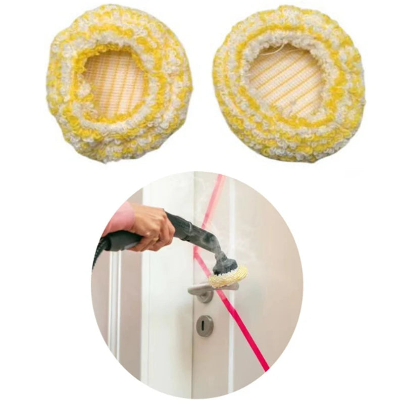 Mop Cloth Cover For Karcher SC2 SC3 SC4 SC5 Handheld Steam Vacuum Cleaner Large Round Brush Steamer Cover Nylon Accessories