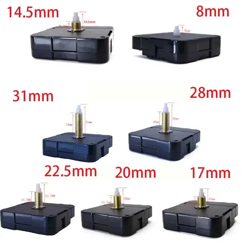 DIY Wall Clock Replacement Movement Parts Repair Quartz Time Hands Clock Motor 20mm Maximum Dial Thickness 31mm Shaft Length