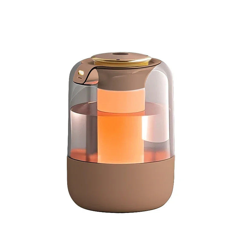 Double nozzle air humidifier desktop bedroom humidifier large spray aromatherapy machine atmosphere colorful lamp purifier