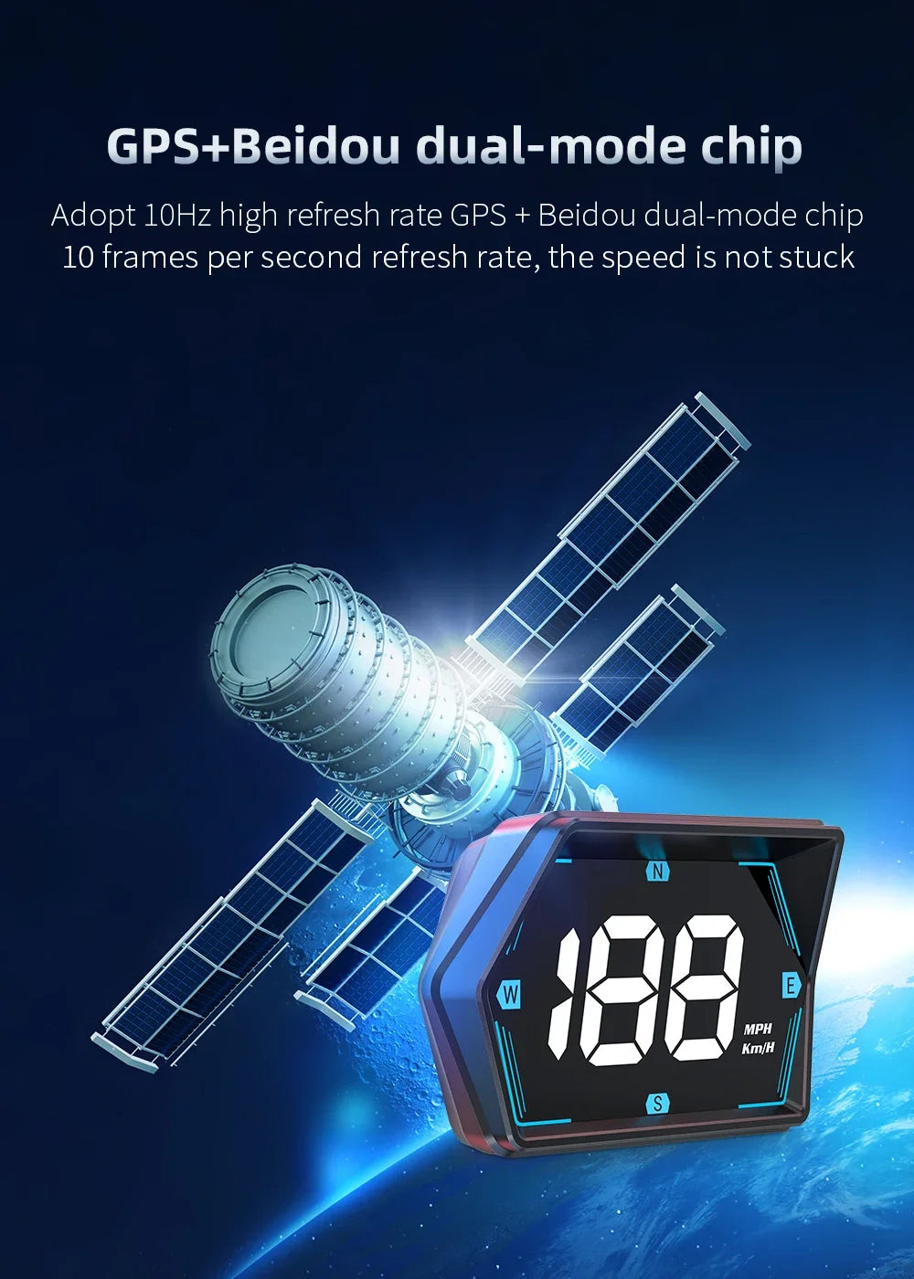 G20 Car Head Up Display GPS HUD Smart Meter Auto GPS Security Overspeed Alarm Speed Compass Electronic Accessories Hud Display