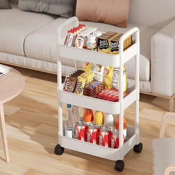 Household Cart Floor Storage Rack, Multi-Functional Kitchen Storage Cart, Movable Storage With Wheels, Multi-Scene Application