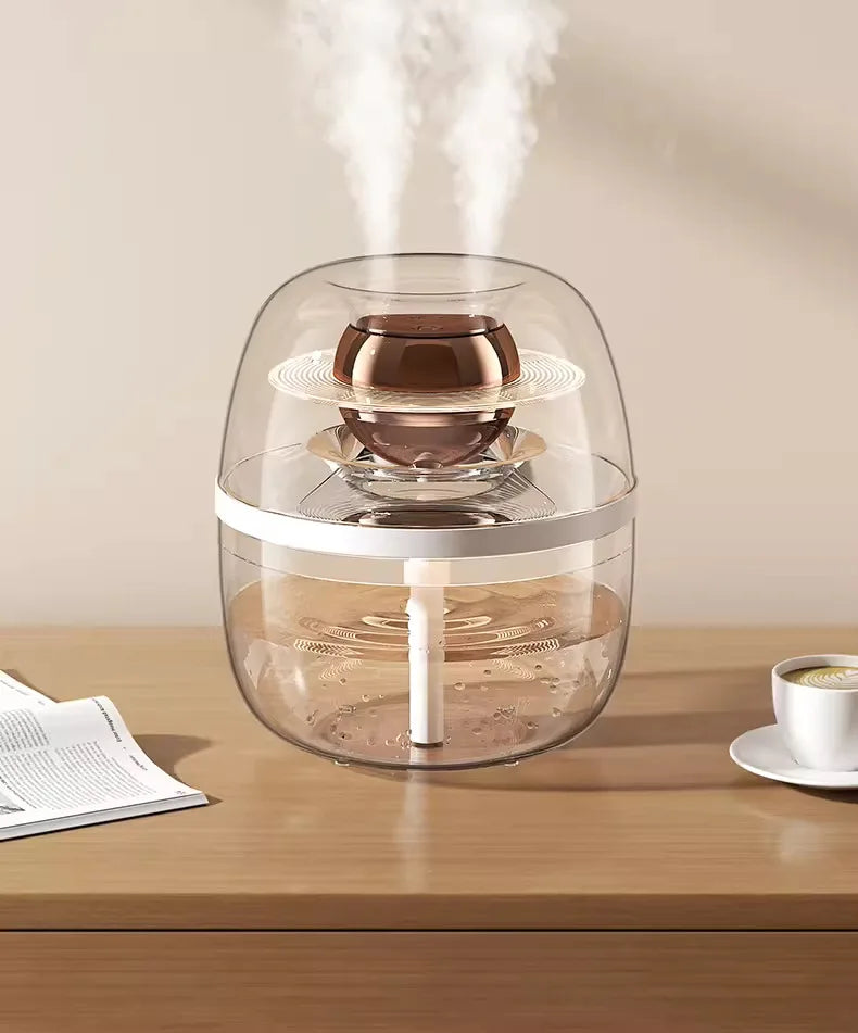Humidifier Air Purifier Double Spray Humidifier with Night Light Quiet Humidifier Cool Mist Aromatherapy Heavy Fog Home Tool New