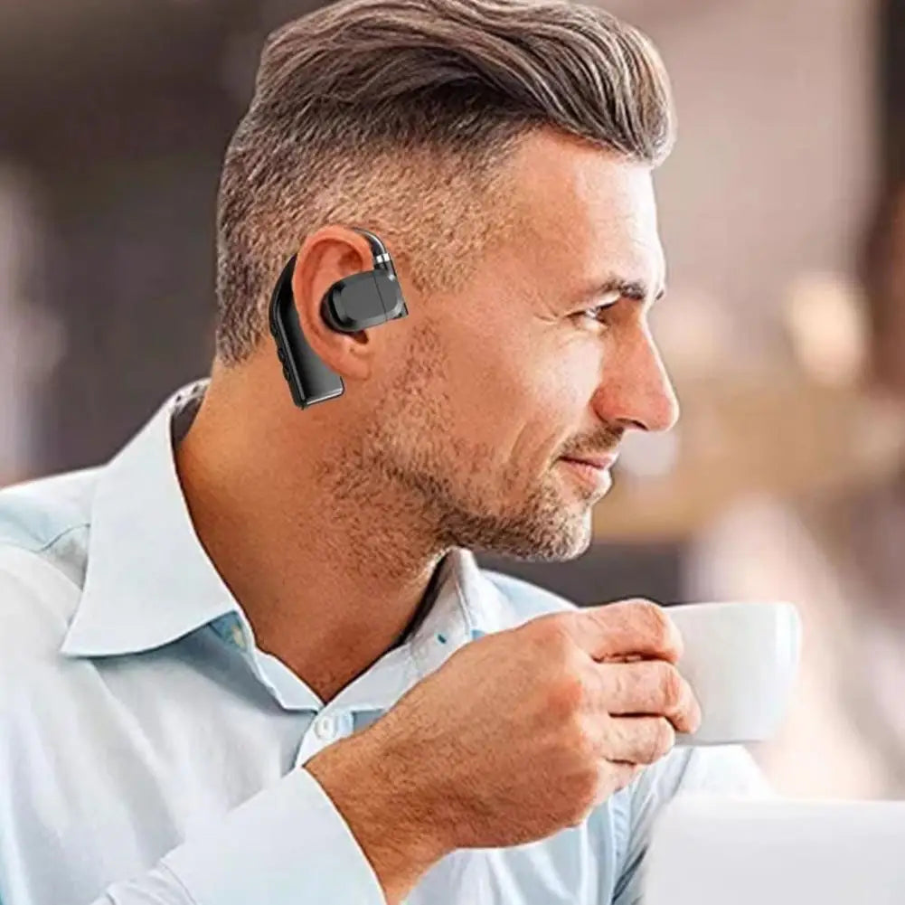 Wireless Bluetooth 5.4 Earbuds with Earhooks – HiFi Stereo Gaming Sports Headphones, Noise Reduction Earphones with Mic