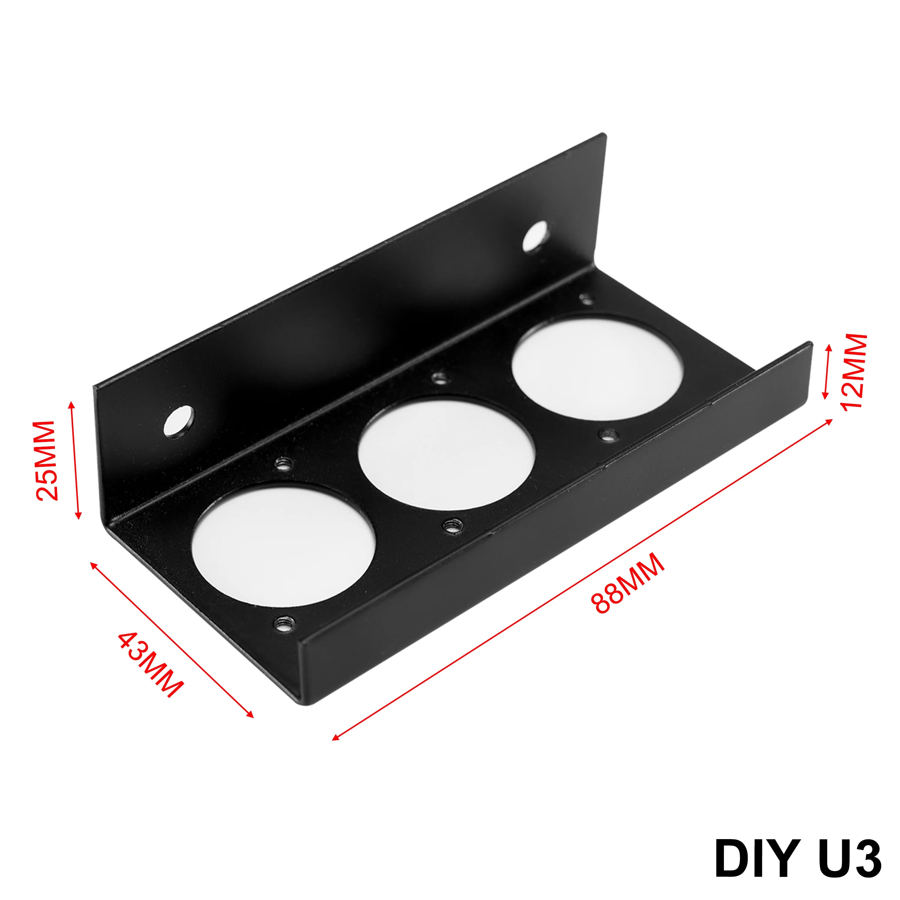 Pro-C DIY PRO Audio Guitar Effect Adaptor Pedal Board Side Port Panel Mount Bracket Kit Accessories