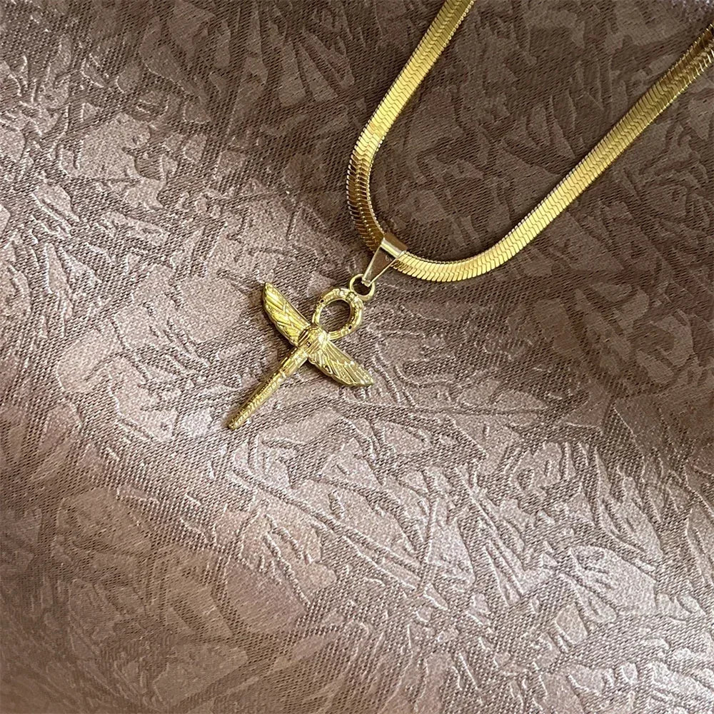 Christian Jesus Cross Necklace For Women Men Stainless Steel Chains Choker Religion Cross Pendants Jewelry Prayer Baptism Gifts