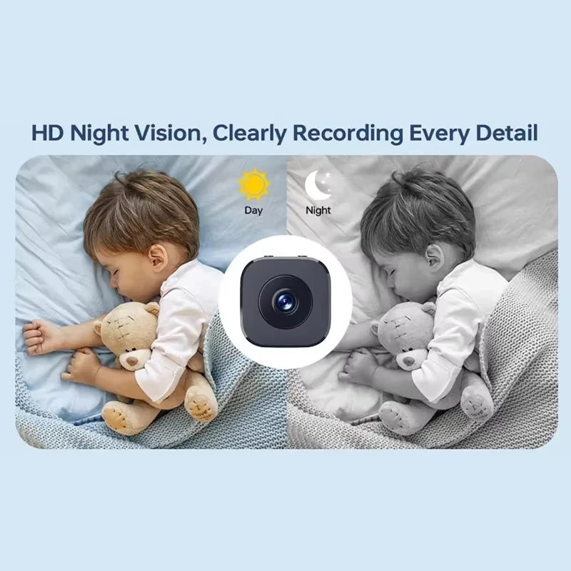 Security Camera 4K Mini Full Color Night Vision High Definition WiFi Monitor Waterproof Motion Detect Surveillance Smart Home