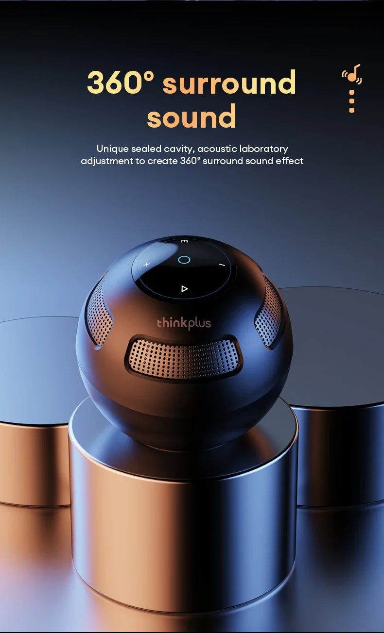 Choice Original Lenovo TS5 Bluetooth5.3 Speaker Outdoor anker Loudspeaker Subwoofer Portable Sound box Surround Sound Player