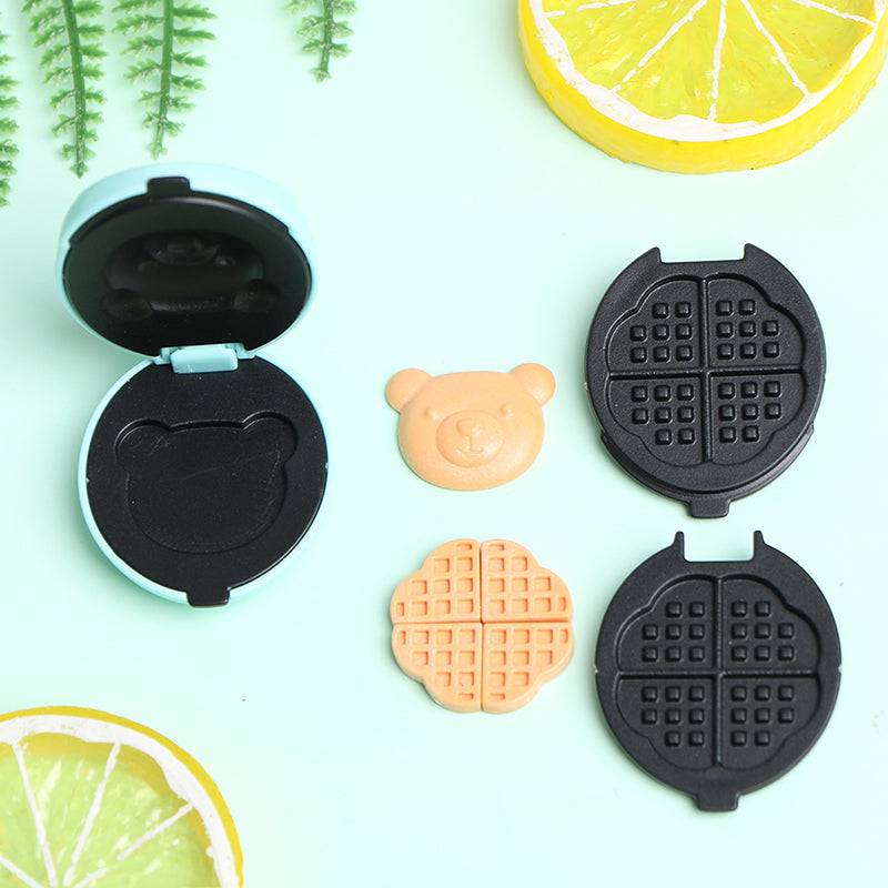 1set 1/6 Scale Dollhouse Miniature Electric Oven Mini Bread Maker Model Kitchen Furniture Accessories For Doll House Decor Toys