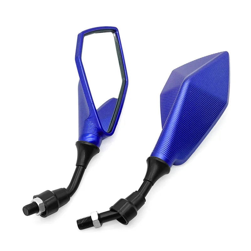 Motorcycle Mirrors Red M10 ABS Motorcycle Rearview Mirrors Scooter E-Bike ATV Dirt Bike Rear View Mirrors HD Side Mirror