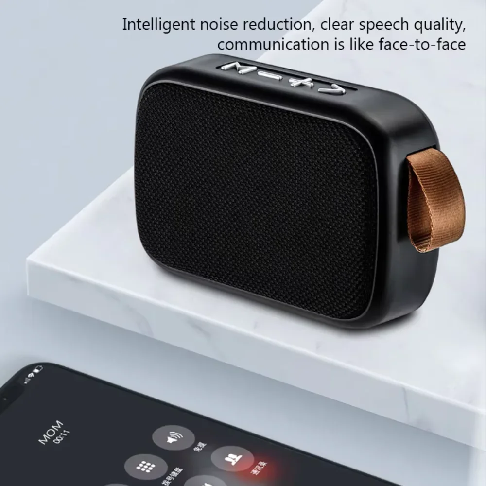 Wireless Mini Bluetooth Speaker with Fabric Design, TF Card Support, 3D Stereo Sound, Designed for Outdoor Use