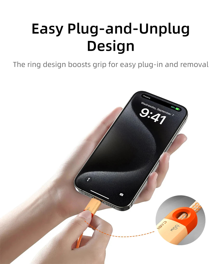 CABLETIME USB C to USB C Cable 60W 480Mbps Fast Charging Cable 3A Braided Type C to Type C Cable for Moble Phone Laptop HUAWEI