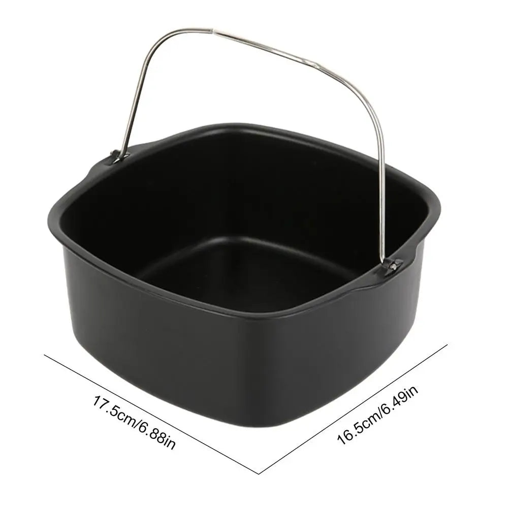 Air Fryer Cake Pans 7/8inch Non-stick Baking Tray Basket Cake Molds Heat Resistant Kitchen Cooking Tool Airfryer Accessories