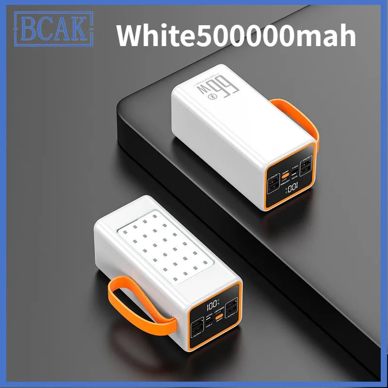500000mah 100000mah 200000mah 300000mah Upgraded Version Super power bank fast charge with LED Super Large Capacity