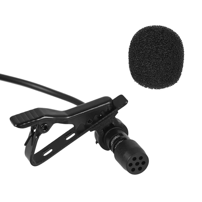 3.5mm Mini Microphone Type C Lapel Clip-on Microphone Portable USB Type-C 3.5mm Professional Micro Mic For DSLR Camera PC Laptop