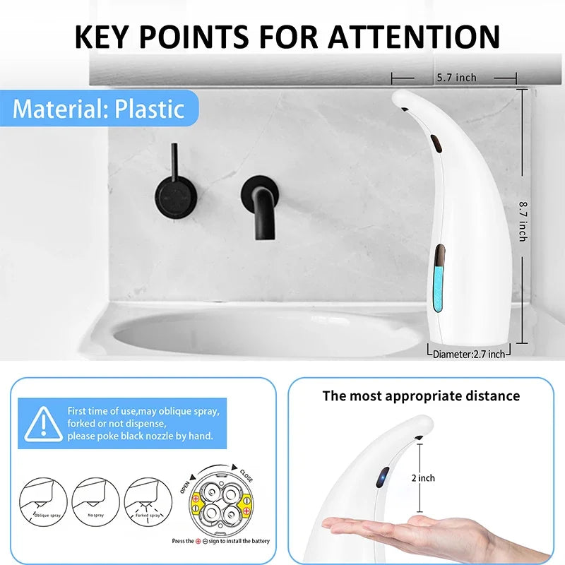 Fully Automatic Bathroom and Kitchen Infrared Sensing Soap Dispenser Home and Household Automatic Hand Washing Machine
