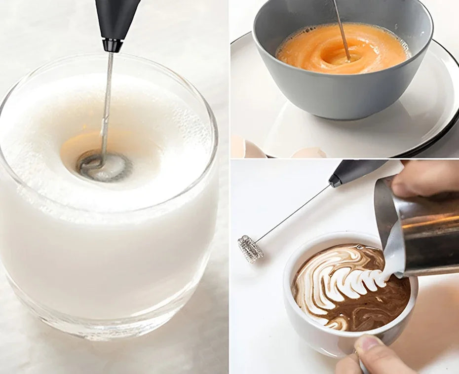 2-in-1 Kitchen Items USB Charging Electric Egg Beater Mini Blender Kitchens Accessories Mixer Household Gadgets Double Head Bar
