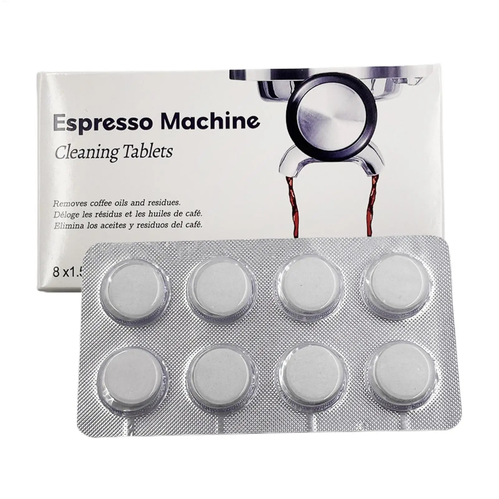 Espressos Machine Cleaning Tablets Cleaner Descaler Tablets for Coffee Machine Espressos Device Descaler Tabs for Home Kitchen