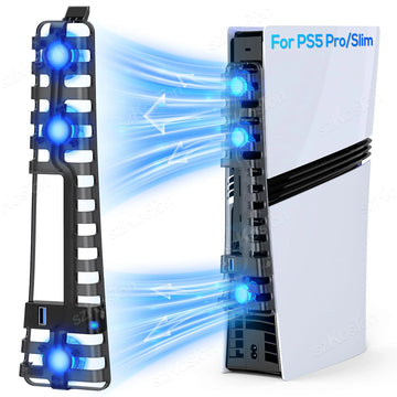 Smart Cooling Fan for PS5 Pro&PS5 Slim Console Automatic Temperature Sensing Adjust Speed for PlayStation5 Pro Games Accessories