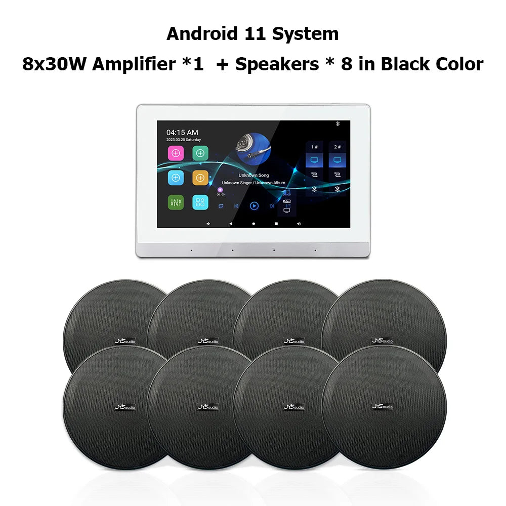 Smart Audio System Home Theater Sound Amplifier Wall Screen WiFi Bluetooth Amp Full House Speaker Setup 6INCH Ceiling Speakers