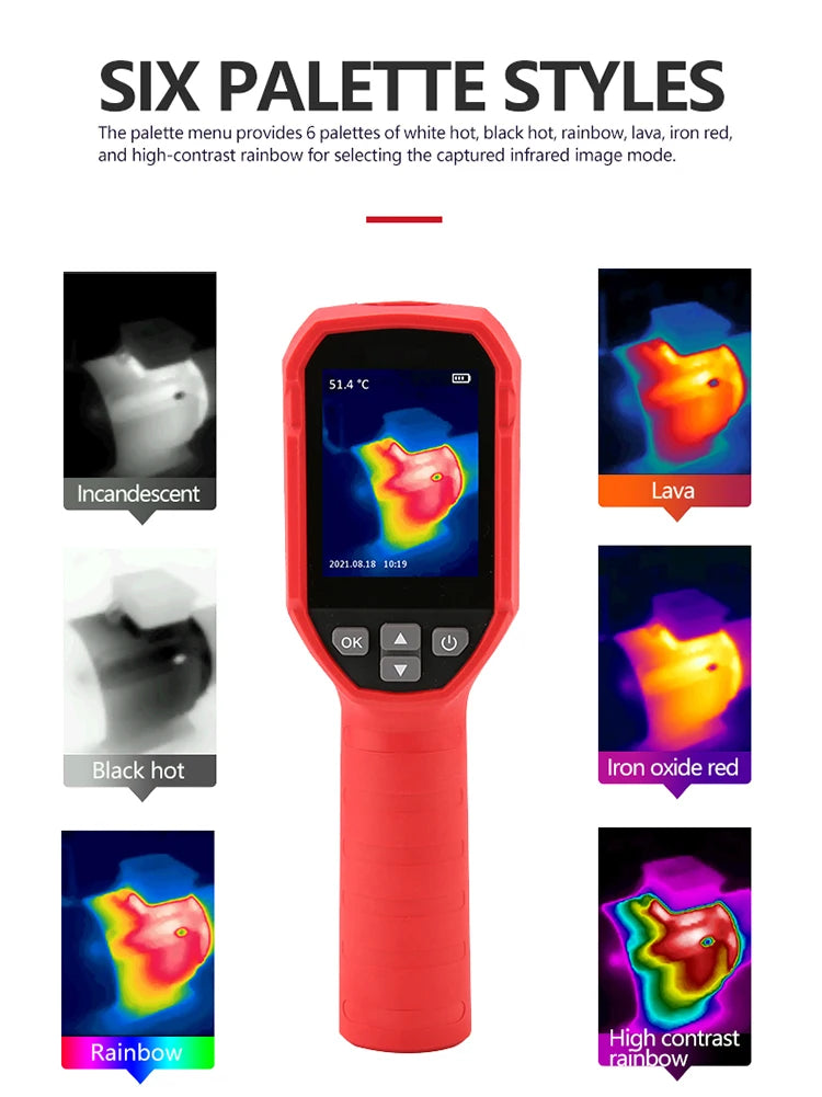 UNI-T UTI120S Thermal Imaging Camera 120x90 Pixel Construction Thermal Imager For Repair Floor Heating Tube Testing