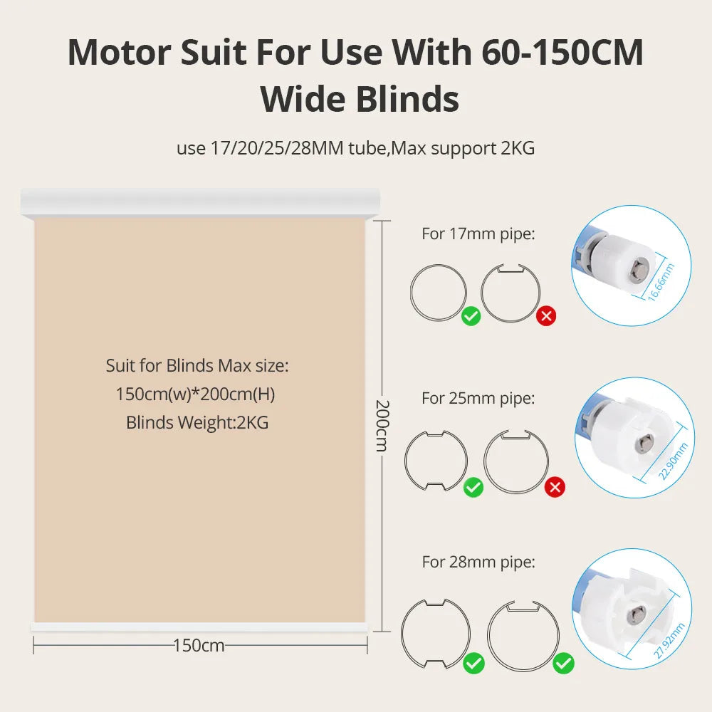 Zemismart Zigbee Electric Roller Blinds Motor for 17 25 28mm Tube Battery Powered Smart Curtain Engine Work with Tuya Smart App