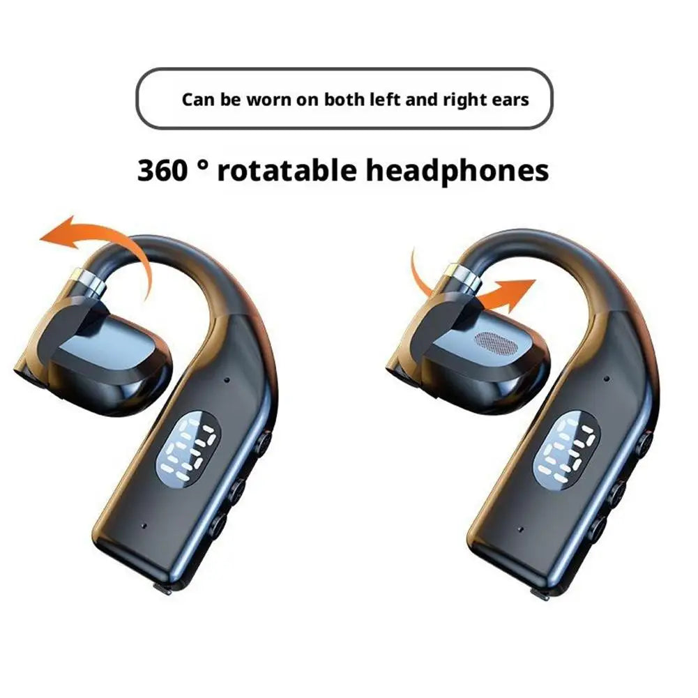 NEW Earhooks Wireless Bluetooth 5.4 Headphones Gaming Sports Headset HiFi Stereo Noise Reduction Earbuds Earphone With Microphon
