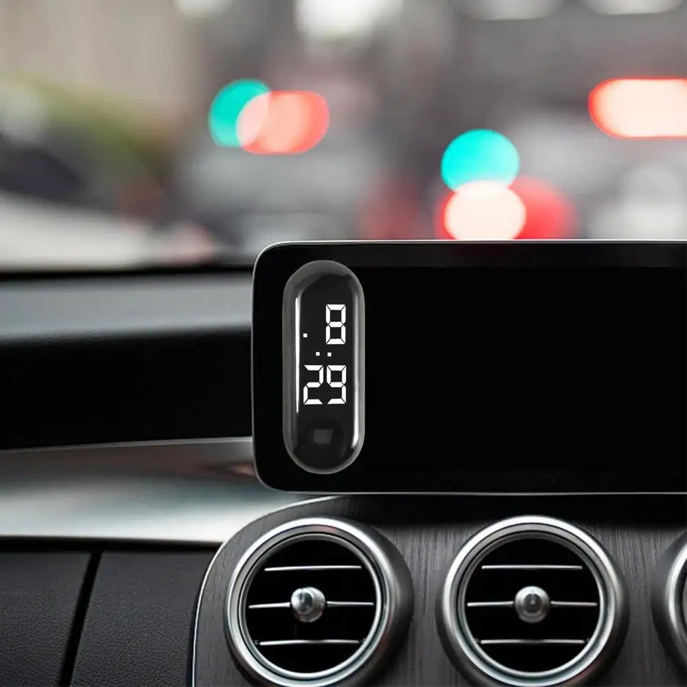 Luminous Motorcycle Car Clock Auto Internal Stick-On Mini Waterproof Watch Mechanics Quartz Clocks Auto Ornament Car Accessories