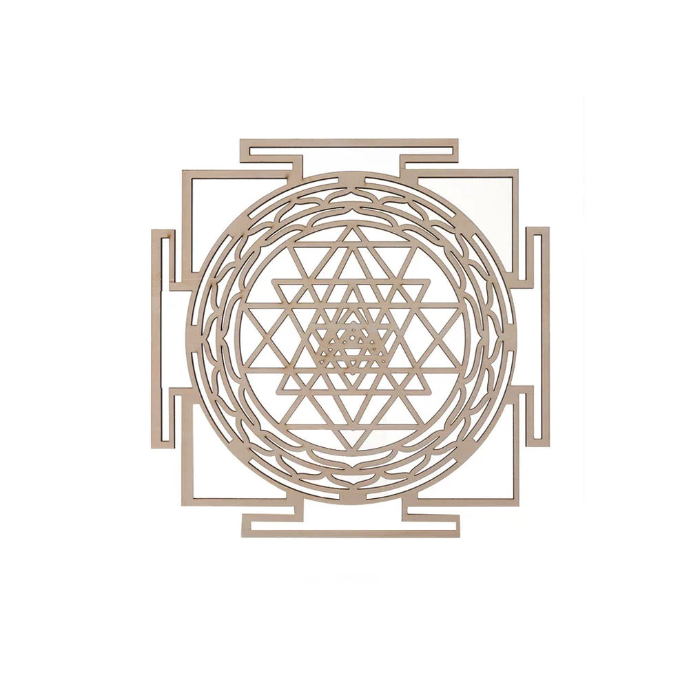 Wooden Wall Art Home Decor Flower Of Life Energy Mat Decorative Boards Crafts Slice Wood Base Coasters Sacred Geometry Ornament