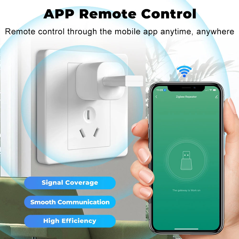 Tuya Smart ZigBee Signal Repeater USB Signal Amplifier Extender for Smart Life Gateway Smart Home Devices Automation