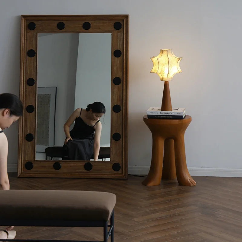 Square Wall Makeup Mirror Voiture Body Standing Living Room Bedroom Mirror Art Floor House Big Espejos De Piso Room Decoration