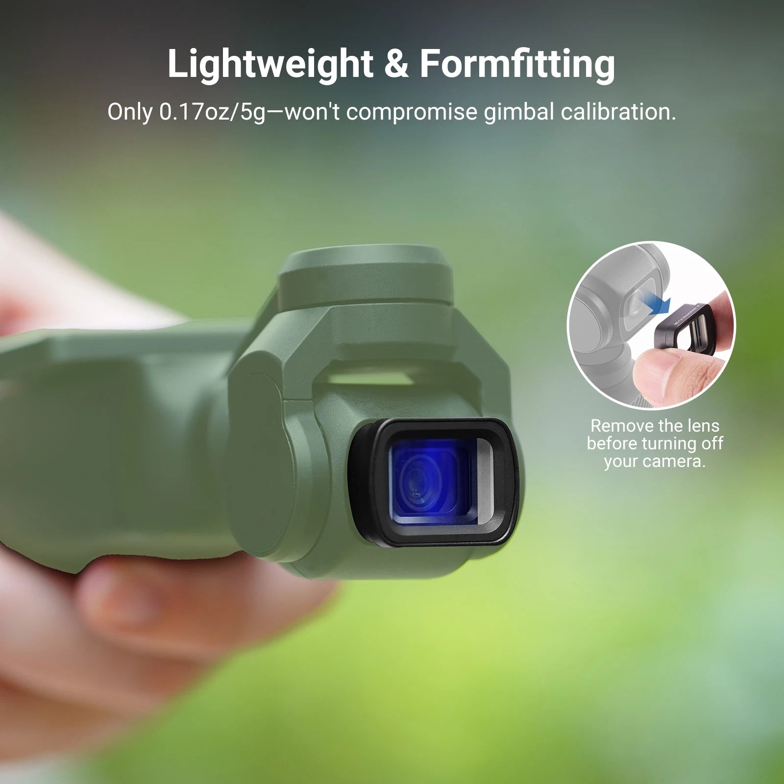 NEEWER 1.2X Blue Anamorphic Lens For DJI Osmo Pocket 3 Creator Combo Accessories, HD Optical Glass Magnetic Effect Lens