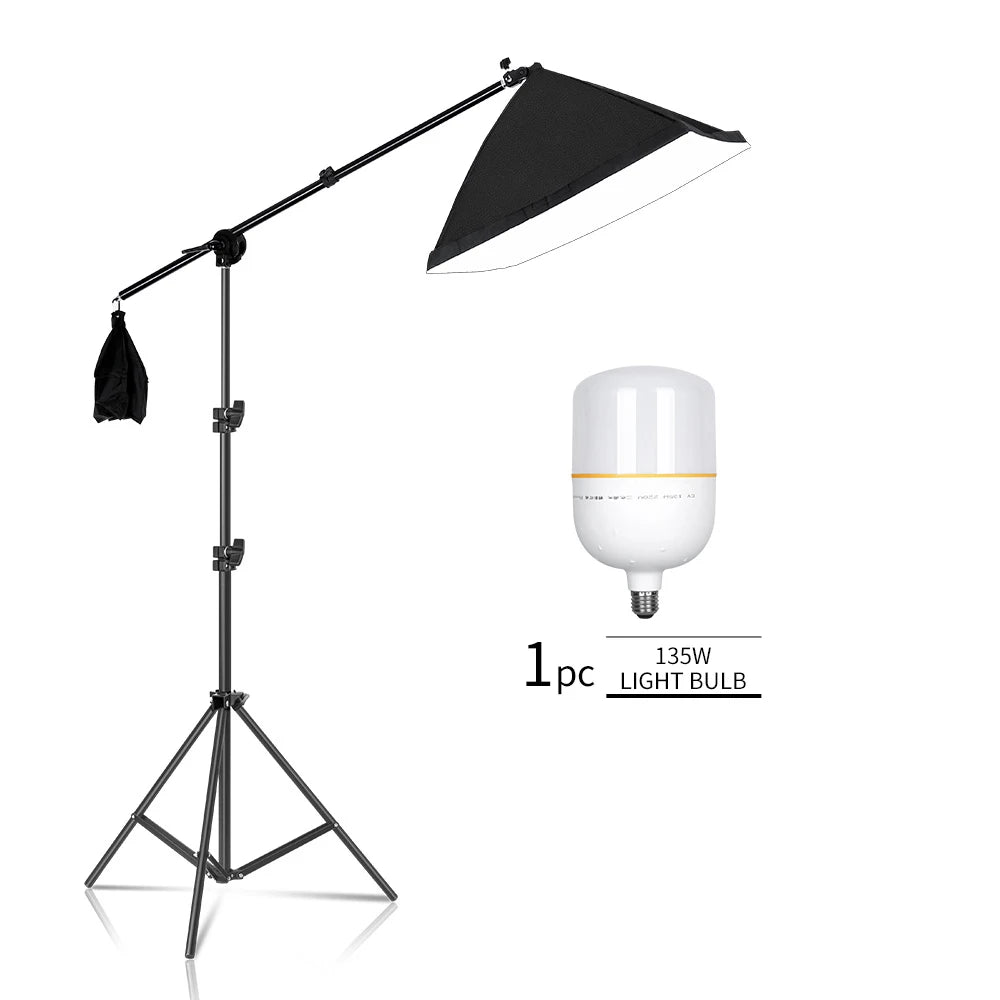 Photography Softbox Lighting Kits 50x70CM Professional Continuous Light System Soft Box For Photo Studio Equipment