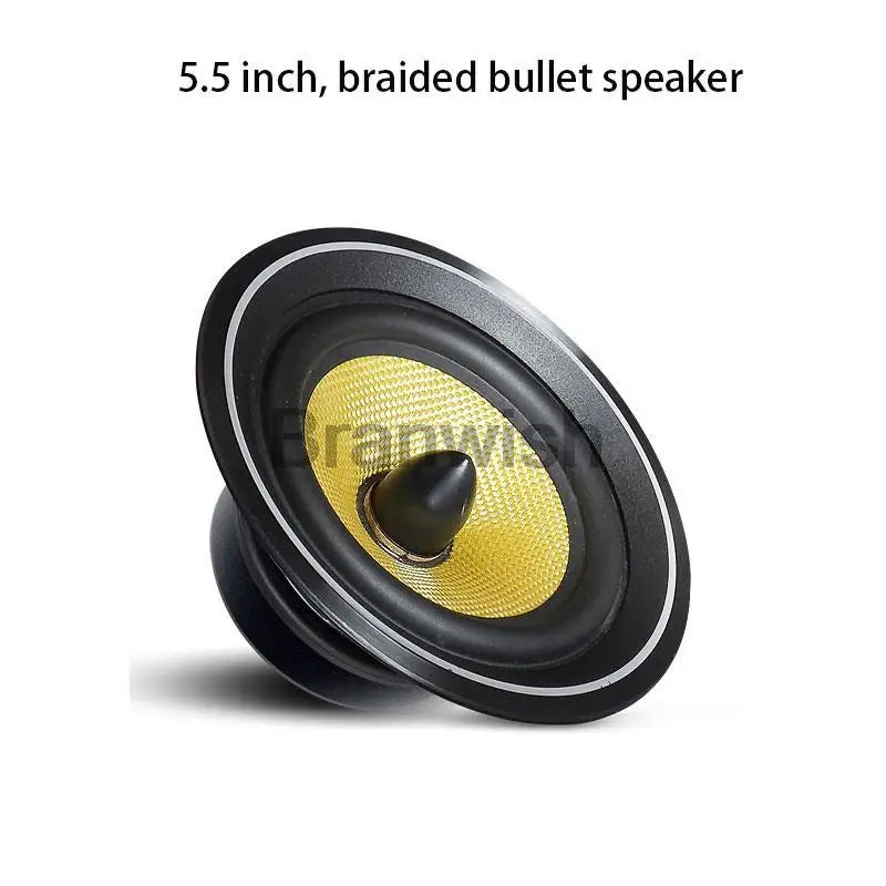 5.5 Inch Passive Speaker 100W Bookshelf Speaker Two-Way Audio Sound Box 8Ω Monitor Speakers HiFi For Home Theater DJ Studio Bar