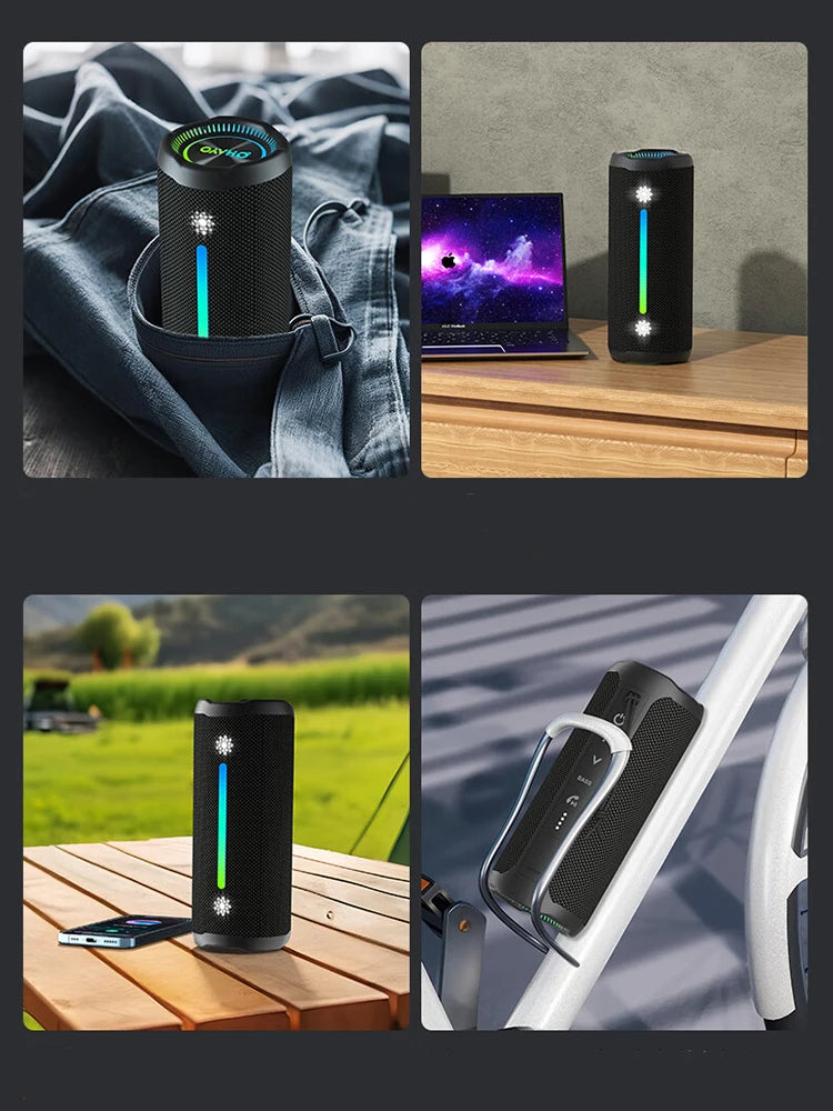 OHAYO Portable Bluetooth Speakers Wireless Loud Stereo Sound IPX7 Waterproof Outdoor Portable 35W Super Bass Speaker for Party