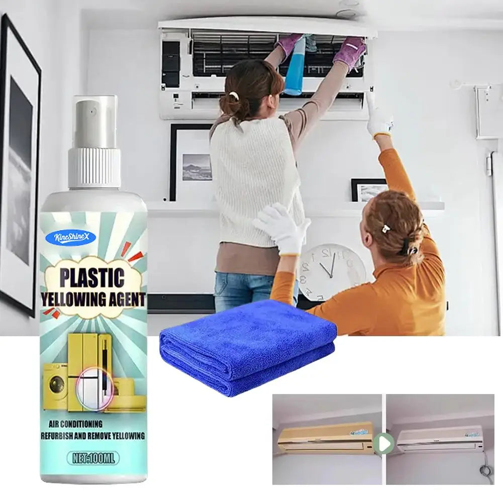 Air Conditioning Washing Machine Clean Agent Plastic Yellowing Remover AntiOxidation Appliances Yellowing Remove Cleaning Agent