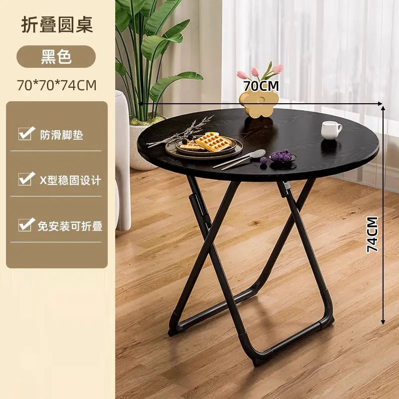 Folding Dining Table Household Small Apartment Eating Square Table Balcony Portable Dining Table Simple