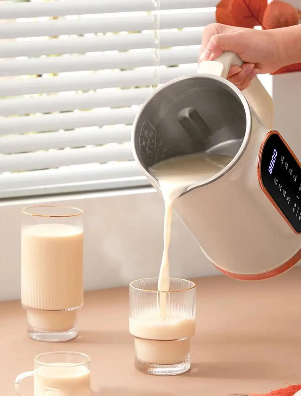 800ml/1500ml Soy Milk Machine Electric Juicer Blender Mixer Soybean Milk Maker High Speed Blenders 10 Blades Breakfast Machine