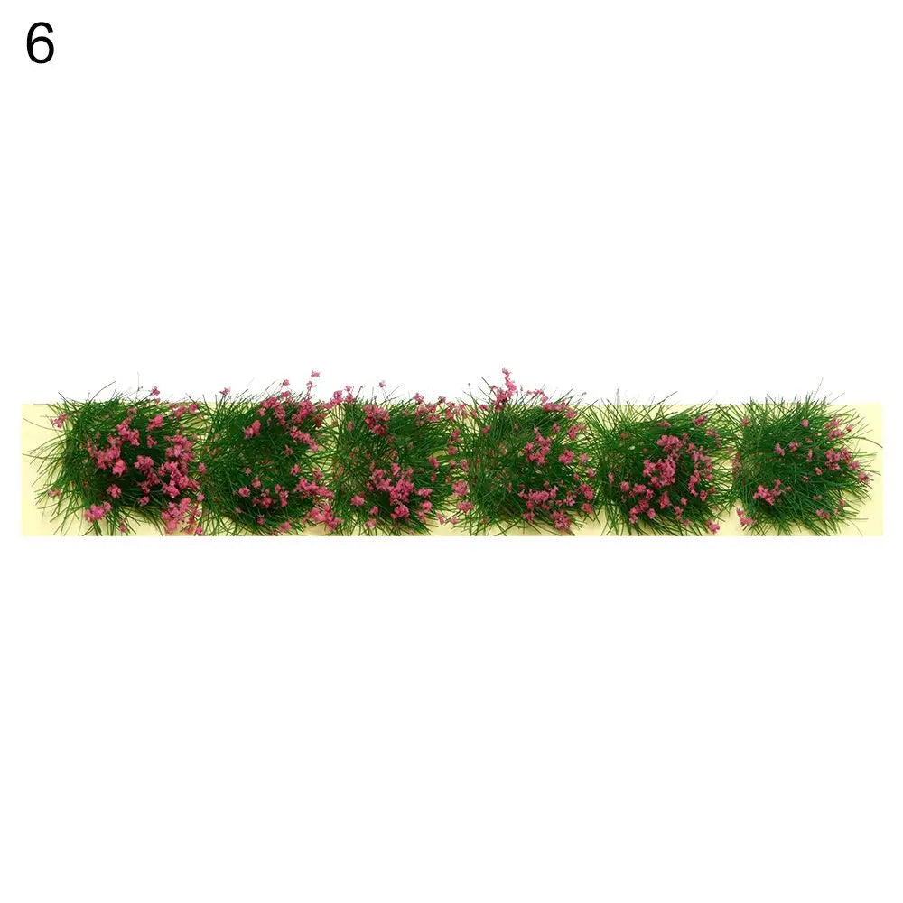 DIY Miniature Garden Decor Durable Static Scenery Model Landscape Wargame Grass Tufts Building Layout Sand Table Flower Cluster