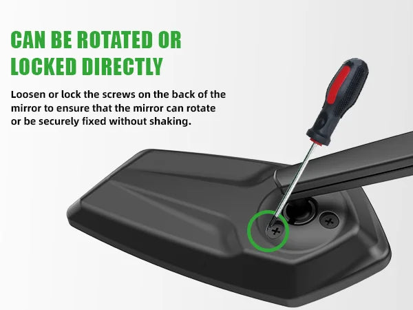 RBRL Bicycle Rearview Mirror MTB Handlebar End Mirror HD Wide Angle Extended Durable Bike Side Mirrors for Electric Scooter