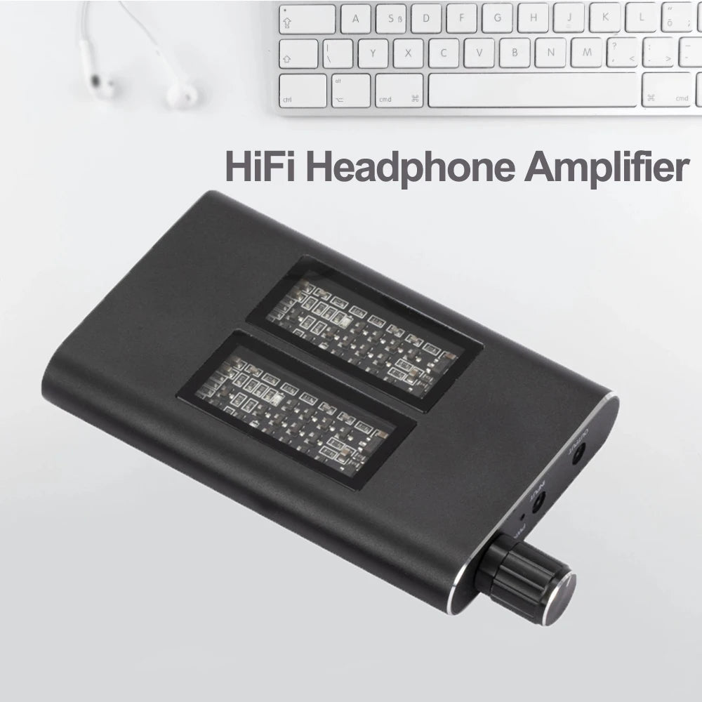 HiFi Headphone Earphone Amplifier Class A 16-150 ohm 3.5mm Jack Aux Portable Adjustable Audio Amp for Mobile Phone Music Player
